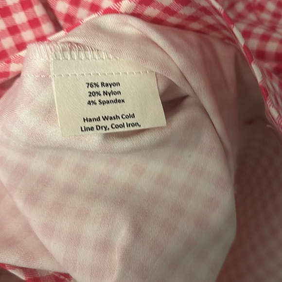 Sara Campbell Pink Gingham Sleeveless Dress Sz 8 - Picture 3 of 8